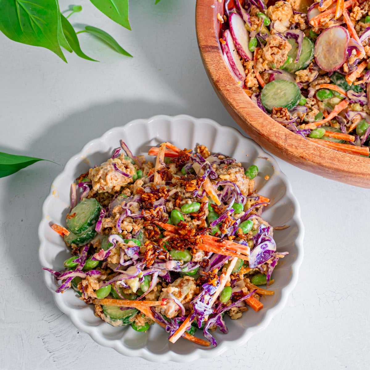 Bang bang chicken crispy rice salad