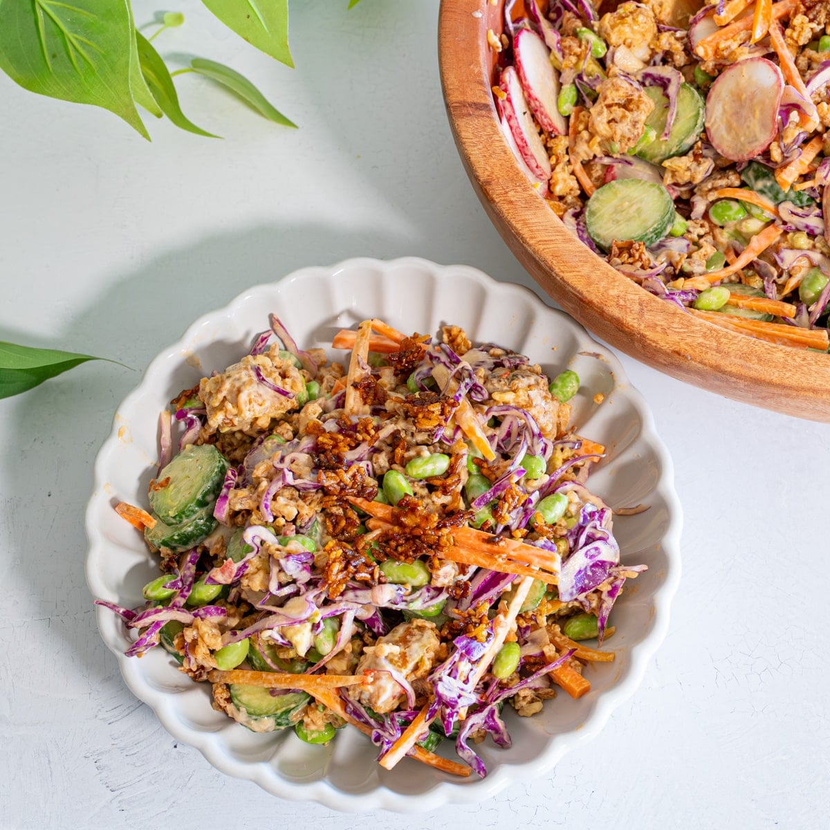 crispy rice salad chicken