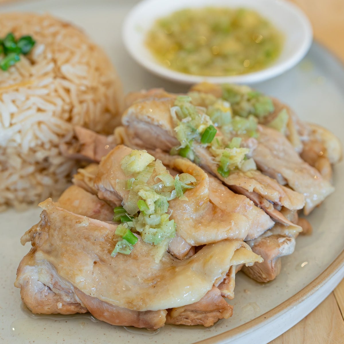 Hainanese chicken rice recipe with just a rice cooker