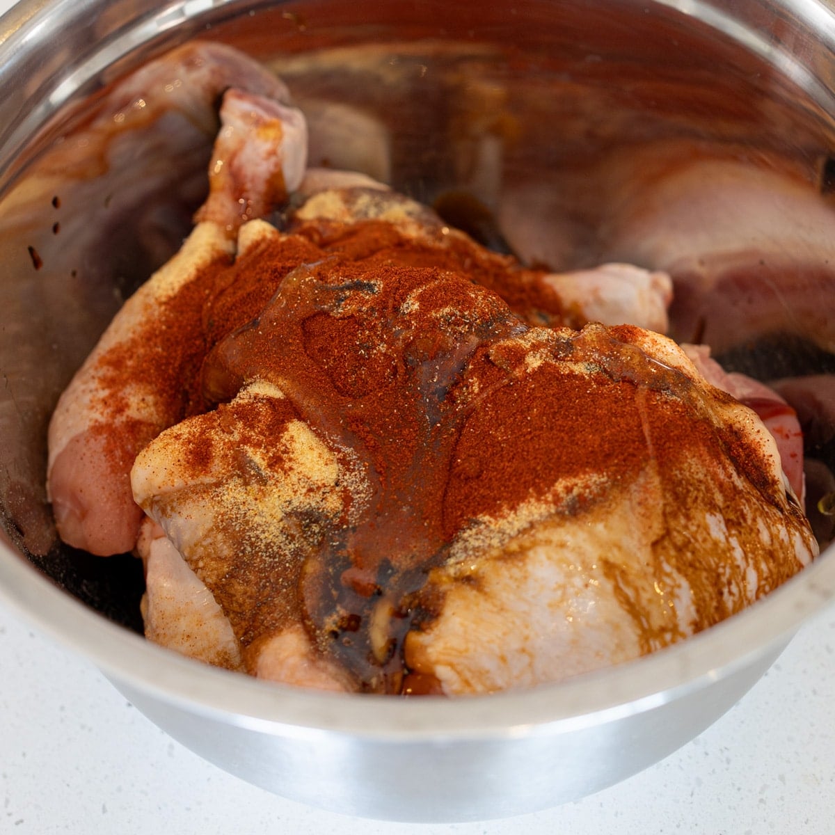 Juicy chicken in air fryer