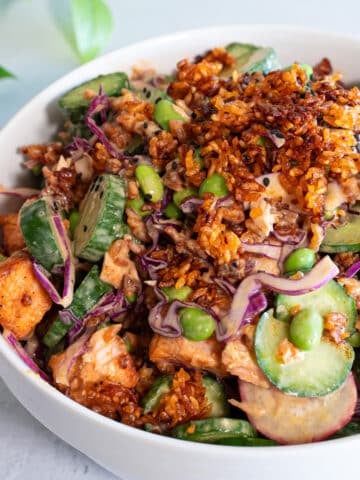 Salmon crispy rice recipe