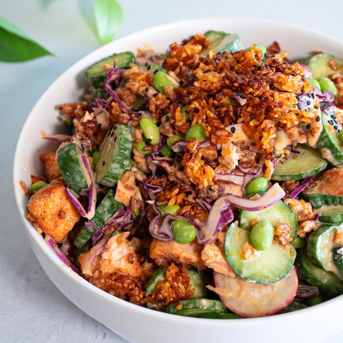 Salmon crispy rice recipe