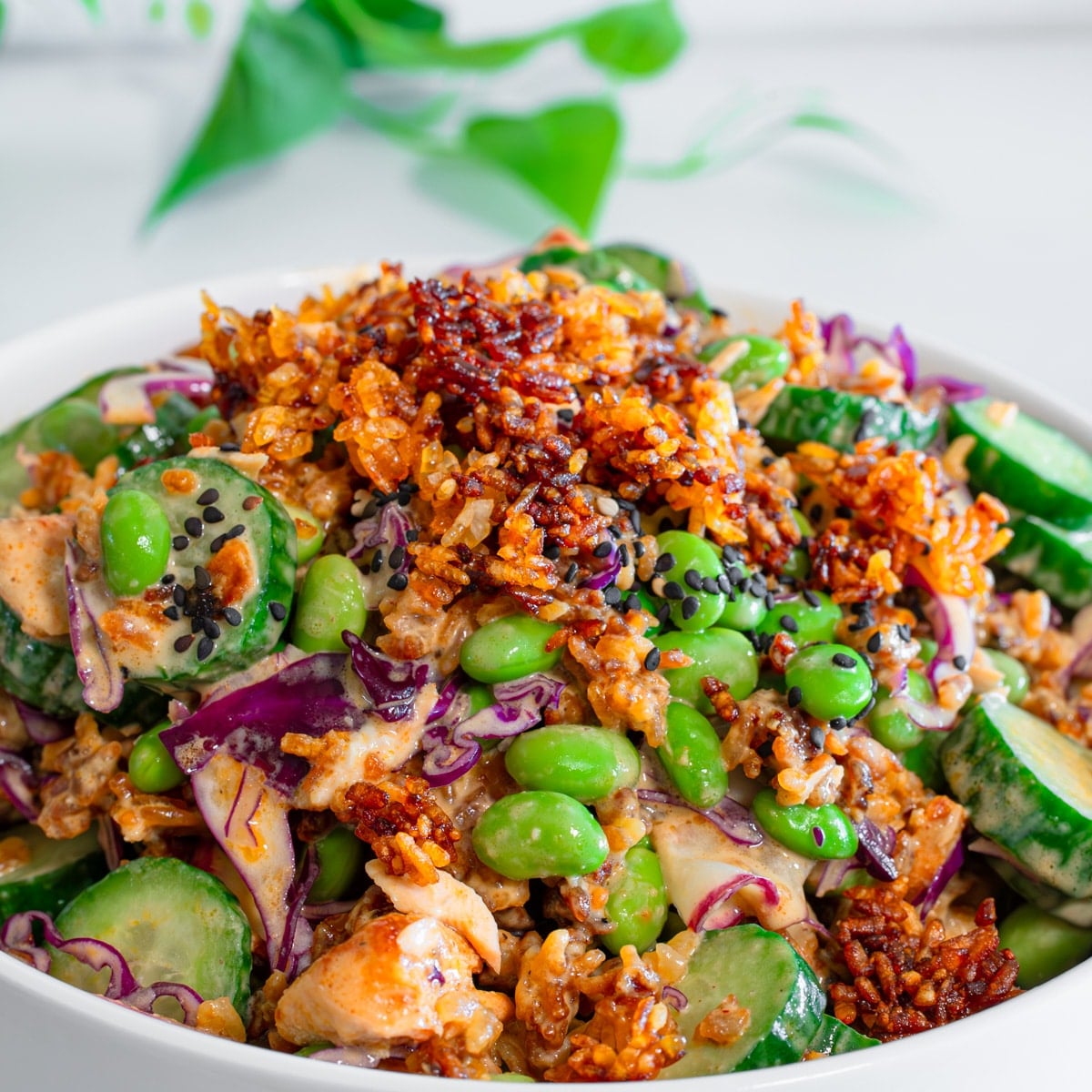Salmon rice salad