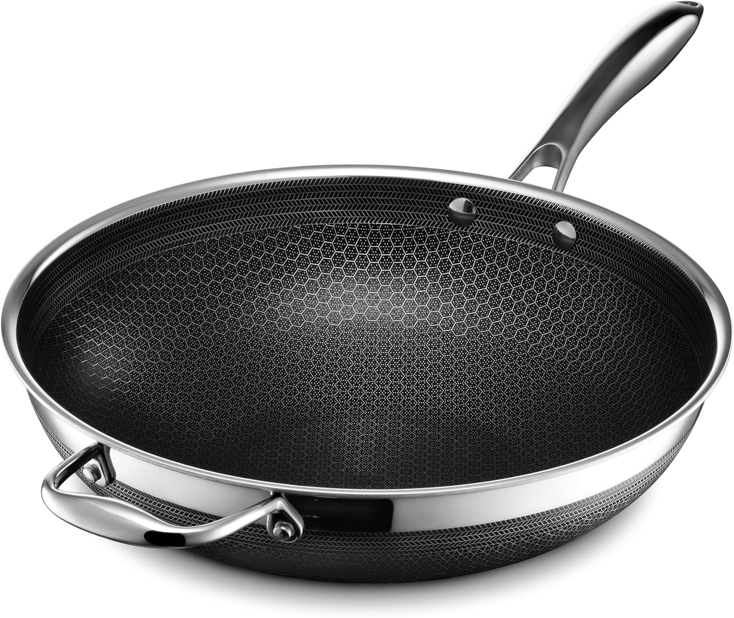 hexclad high temperature wok