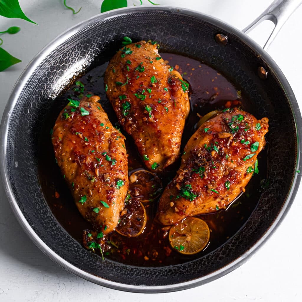 Baked maple glazed chicken breast