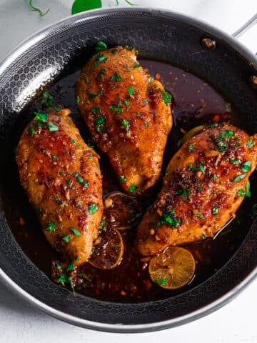 Baked maple glazed chicken breast