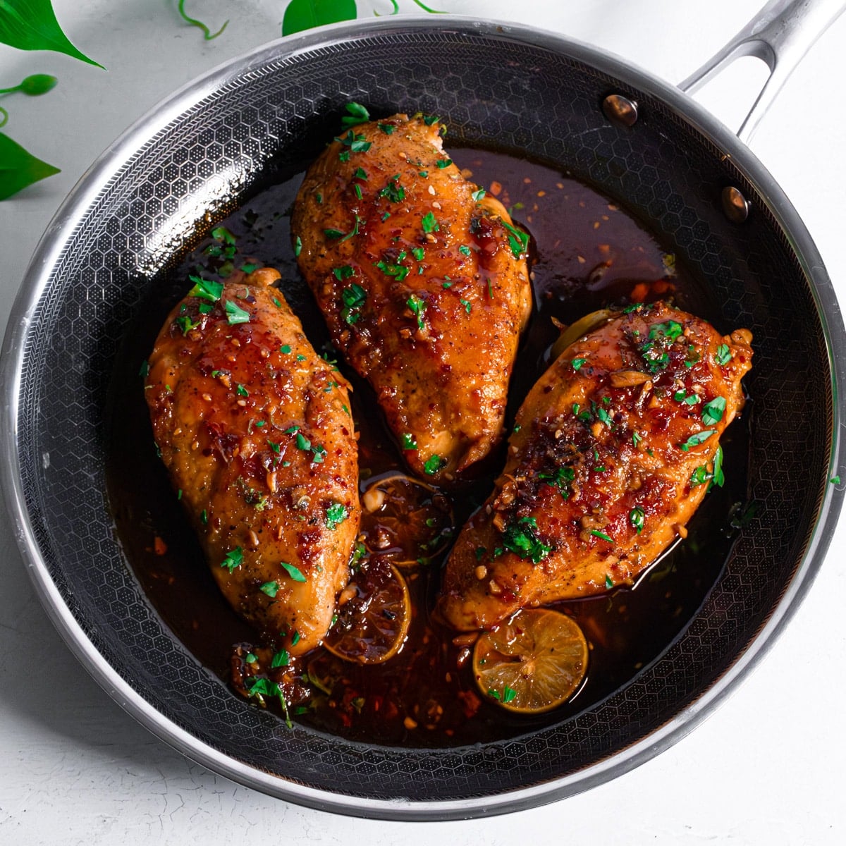 Baked maple glazed chicken breast
