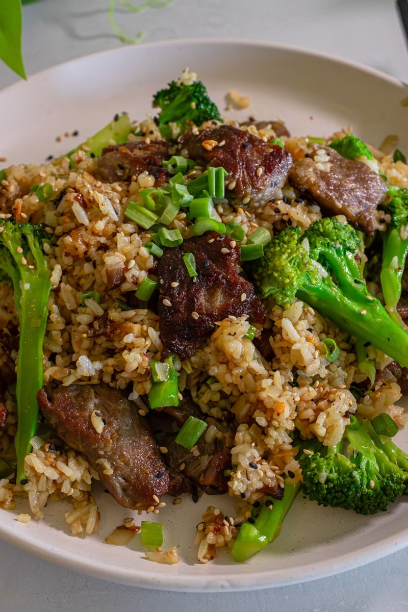 Beef and broccoli rice