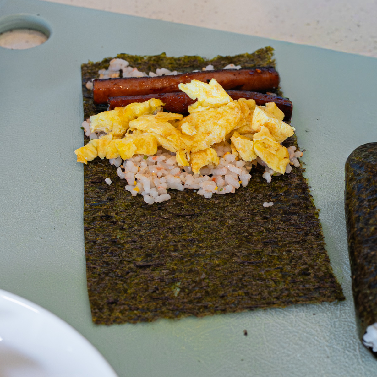 Sticky rice for spam musubi