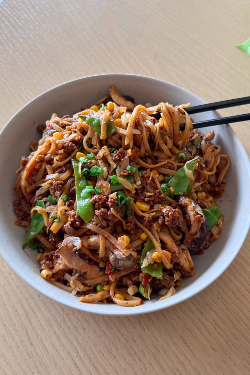 chilli beef noodles