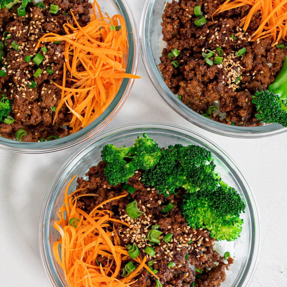 mongolian beef bowls